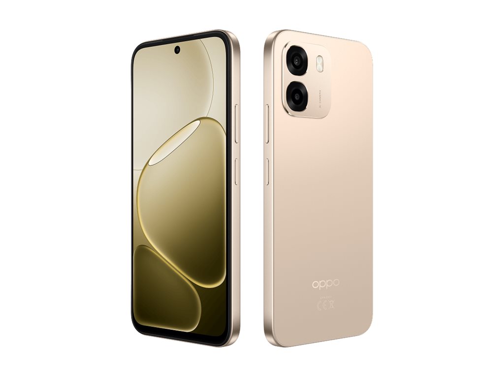 OPPO A6 4G (CPH2817) - Aurora Gold - 6.75 " - IPS LCD - 1570 x 720 pixels - Qualcomm - Snapdragon 685 - Internal RAM 6 GB - 256 GB - Dual SIM - 4G - Main camera resolution 50 MP - Secondary camera resolution 8 MP - Android - 15 - 7000 mAh