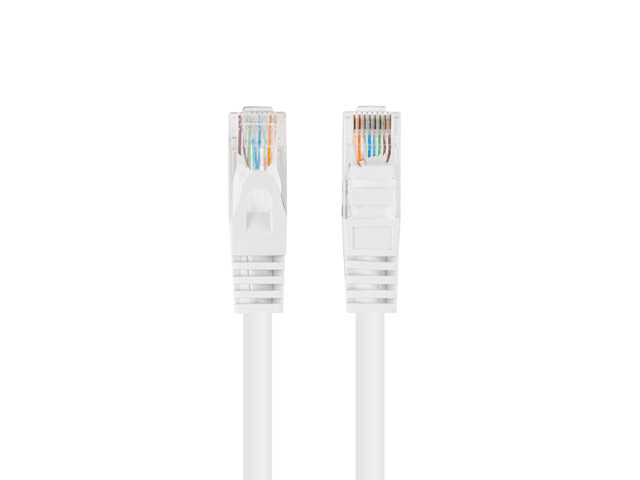 Lanberg Patchcord CAT.6 UTP 1M fluke passed 10-pack, White - PCU6-20CC-0100-W