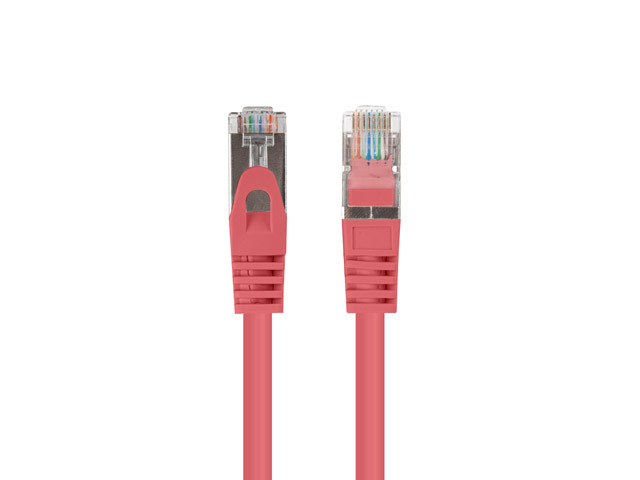 Lanberg Patchcord CAT.6 FTP 0.25M fluke passed 10-pack, Red - PCF6-20CC-0025-R