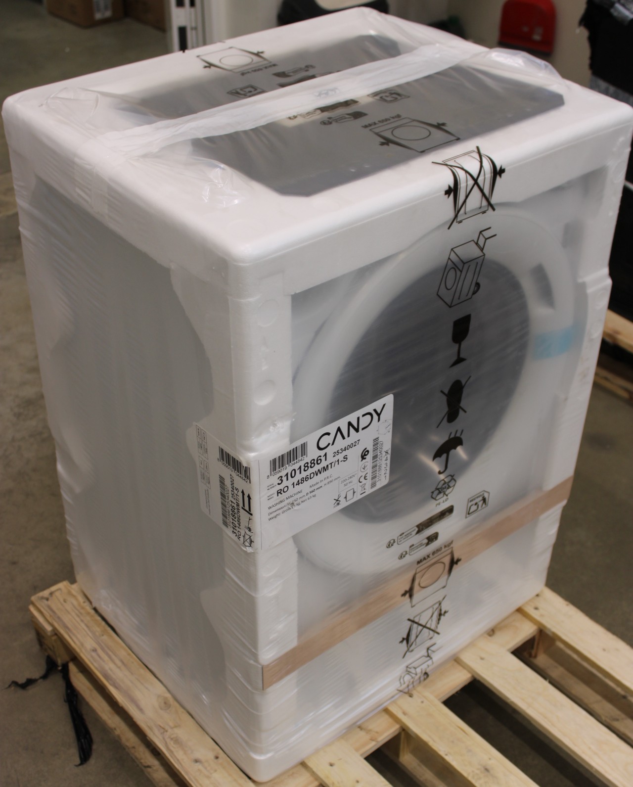 SALE OUT. Candy RO 1486DWMT/1-S Washing Machine, A, Front loading, Capacity 8 kg, Depth 54 cm, 1400 RPM, White - SALE OUT. - Candy Washing Machine - RO 1486DWMT/1-S - Energy efficiency class A - Front loading - Washing capacity 8 kg - 1400 RPM - Depth 54 