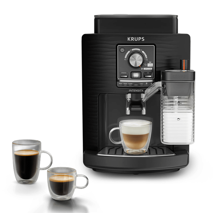 Krups Coffee machine - EA5028E0 Intensity Milk - Pump pressure 15 bar - Built-in milk frother - Fully Automatic - 1450 W - Black