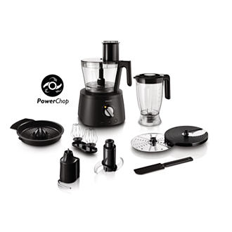 Philips - Avance Collection - Food processor - Food procesor - Bowl capacity 2.2 L - 1000 W - Black