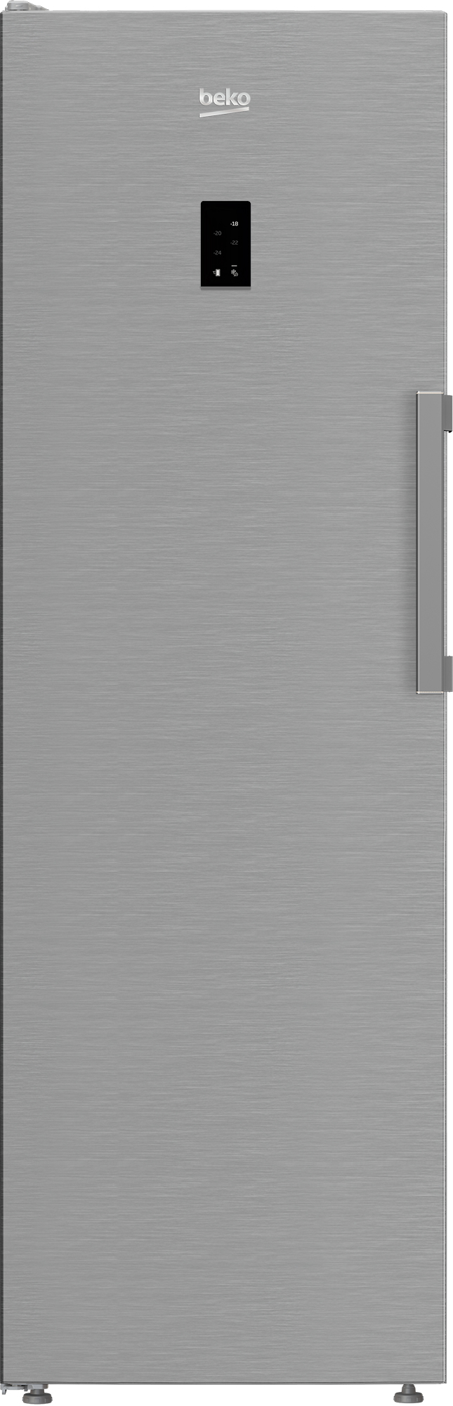 BEKO Upright Freezer B3RMFNE314XB, Energy class E, 186.5 cm, 286L, Inox color