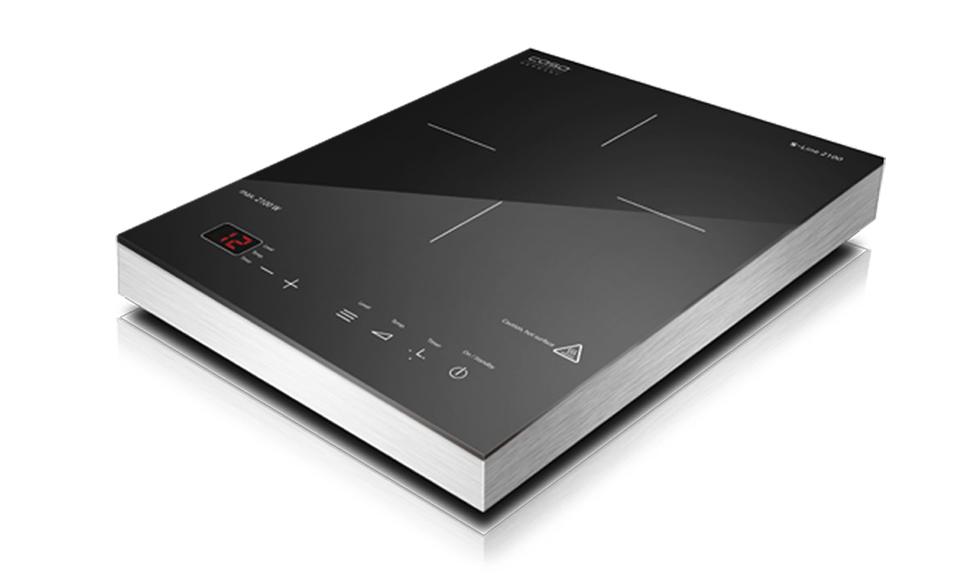 Caso - Free standing table hob - 02225 - Number of burners/cooking zones 1 - Sensor-Touch - Induction - Aluminium