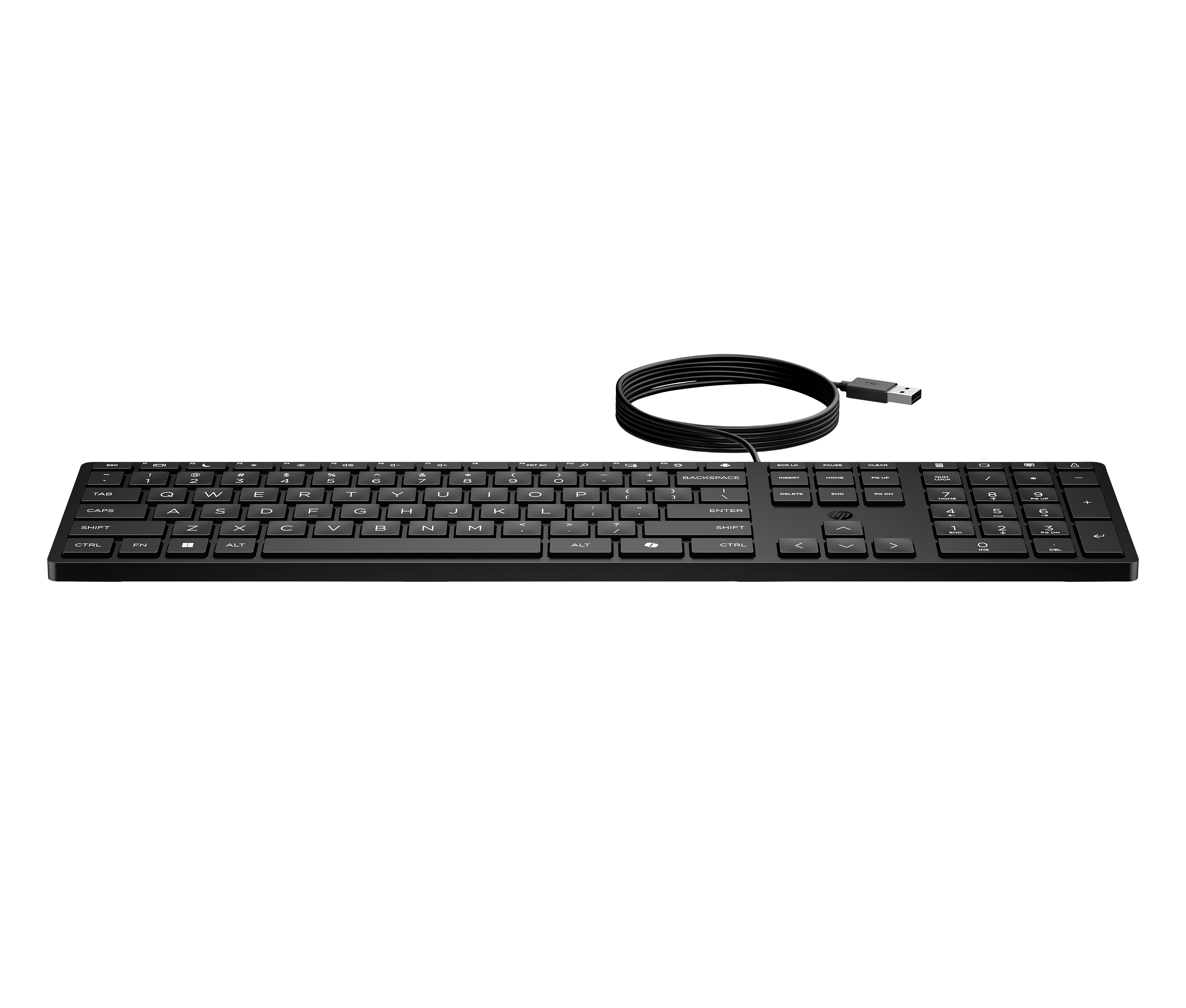 HP 320K USB Wired Keyboard - Black - EST