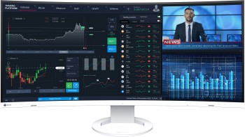 EIZO EV3895EN 37.5" IPS 24:10 3840X1600 CURVED USB-C/85W RJ45 KVM (WHITE)