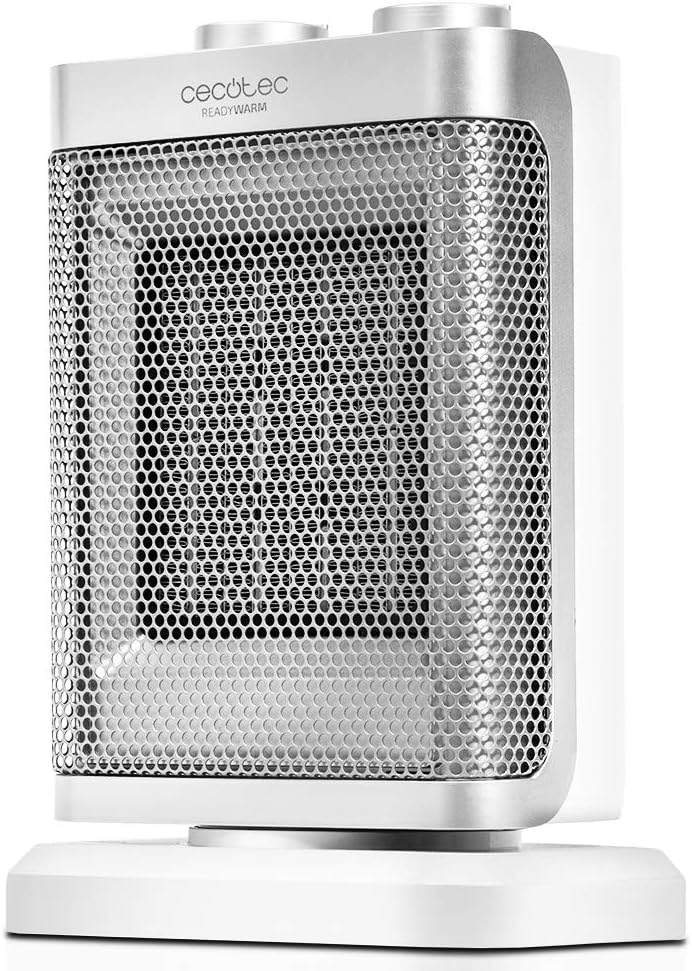 Cecotec - Ready Warm 6100 Ceramic Rotate - Ceramic Heater - 1500 W - Number of power levels 3 - Suitable for rooms up to 35-40 m³ - Suitable for rooms up to Up to 15 m² - White