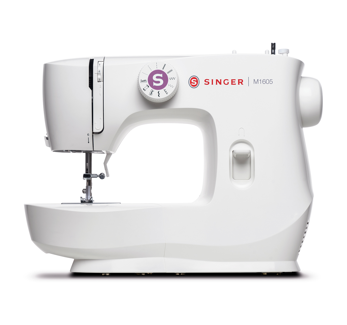 Singer - Sewing Machine - M1605 - Number of stitches 6 - Number of buttonholes 1 - White
