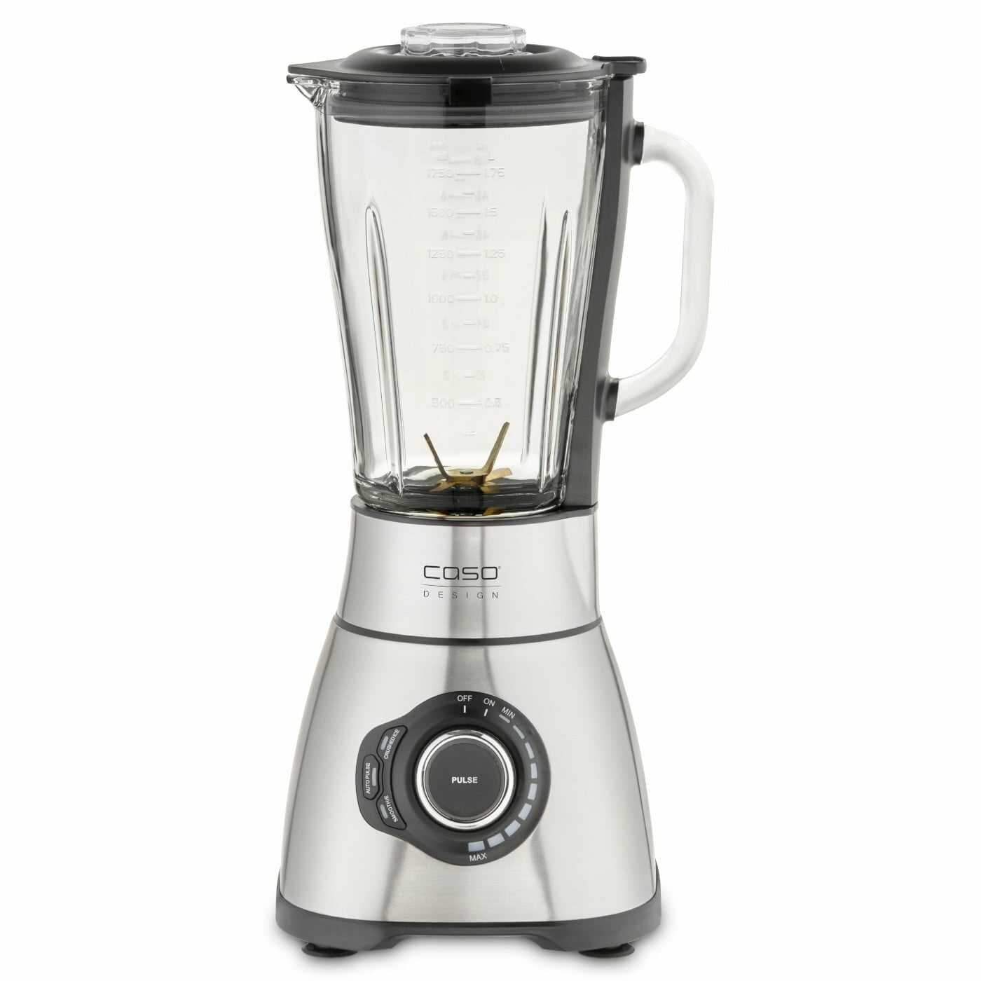 Caso - Blender - B1800 - Tabletop - 1800 W - Jar material Glass - Jar capacity 1.75 L - Ice crushing - Mini chopper - Stainless steel
