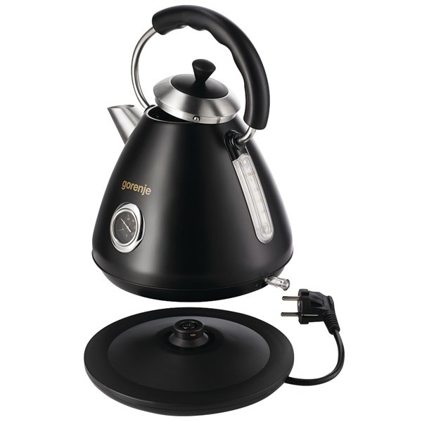Gorenje - Kettle - K17CLBK - Electric - 2200 W - 1.7 L - Plastic/Metal - 360° rotational base - Black