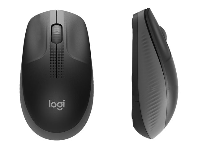 Logitech - Full size Mouse - M190 - Wireless - USB - Charcoal