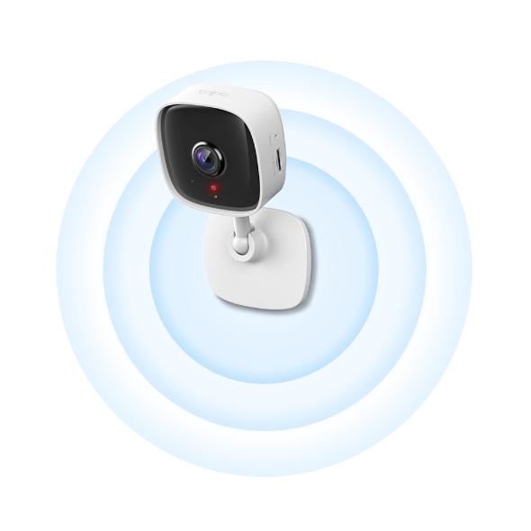 TP-LINK - Home Security Wi-Fi Camera - Tapo C110 - Cube - 3 MP - 3.3mm/F/2.0 - Privacy Mode, Sound and Light Alarm, Motion Detection and Notifications, Advanced Night Vision - H.264 - Micro SD, Max. 256 GB