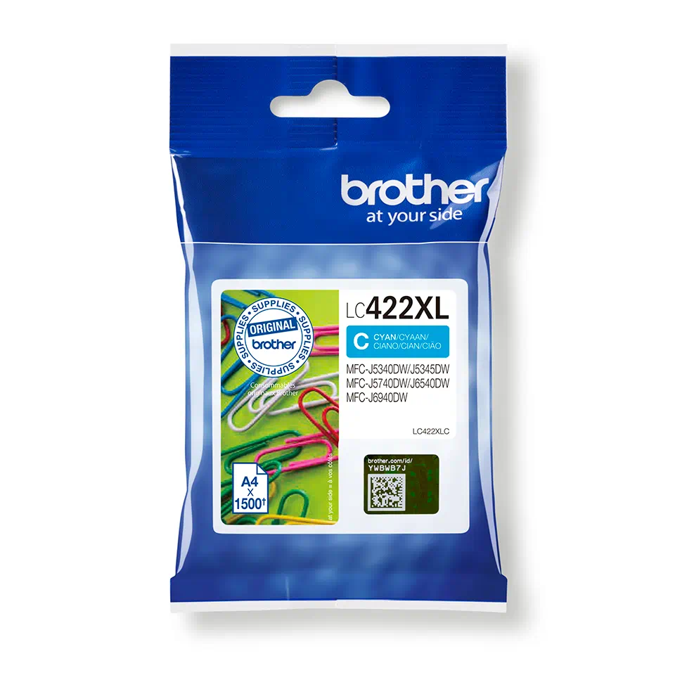 Brother LC422XLC - Ink Cartridge - Cyan