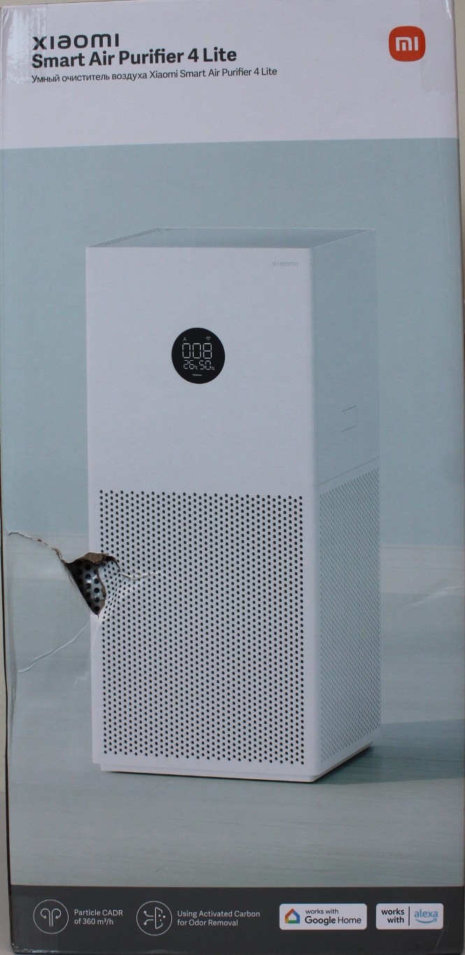 SALE OUT. Xiaomi Smart Air Purifier 4 Lite EU - Xiaomi - Smart Air Purifier - 4 Lite EU - 33 W - Suitable for rooms up to 25–43 m² - White - DAMAGED PACKAGING