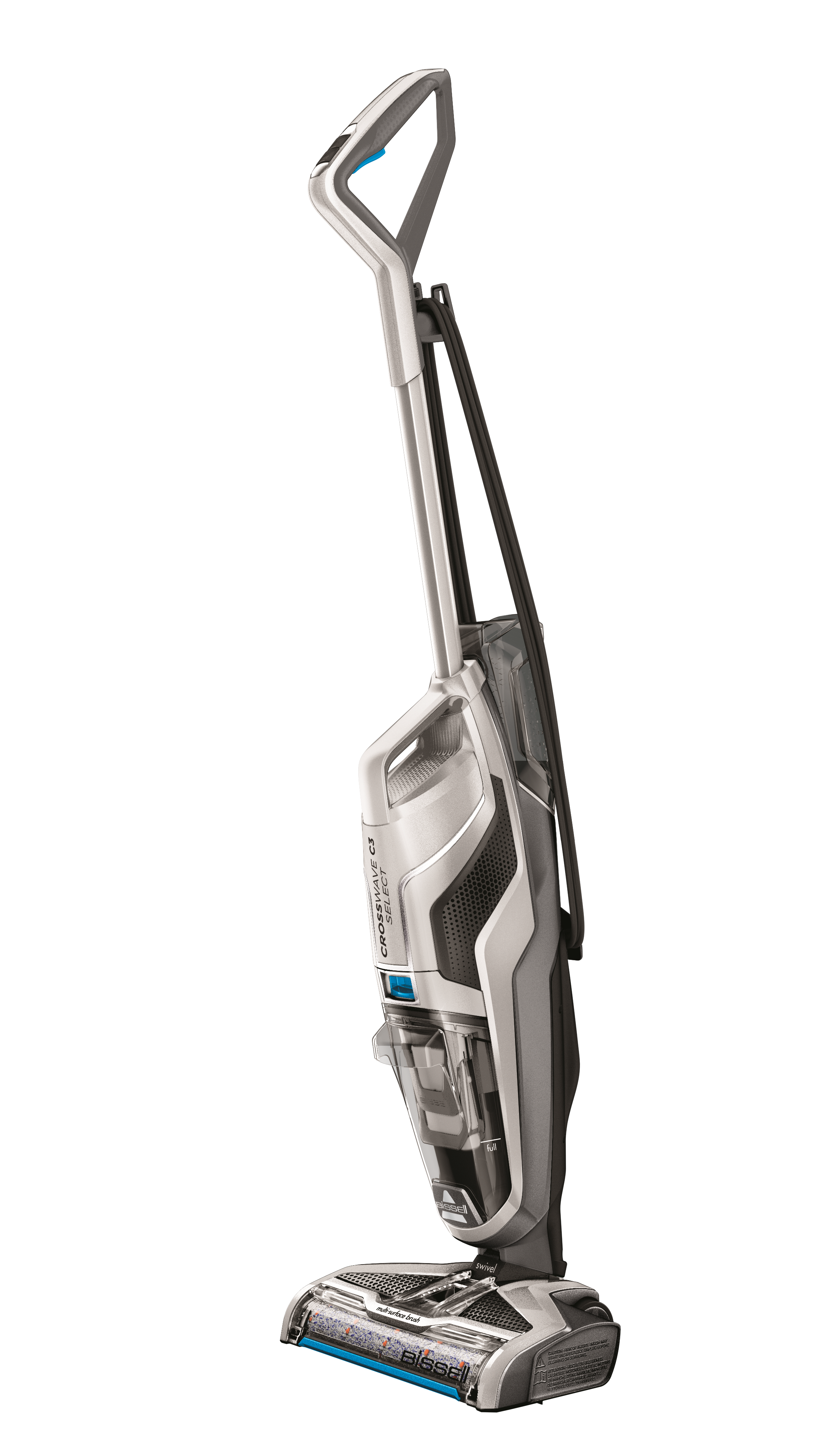 Bissell - Vacuum Cleaner - CrossWave C3 Select - Corded operating - Handstick - Washing function - 560 W - Black/Titanium/Blue - Warranty 24 month(s)