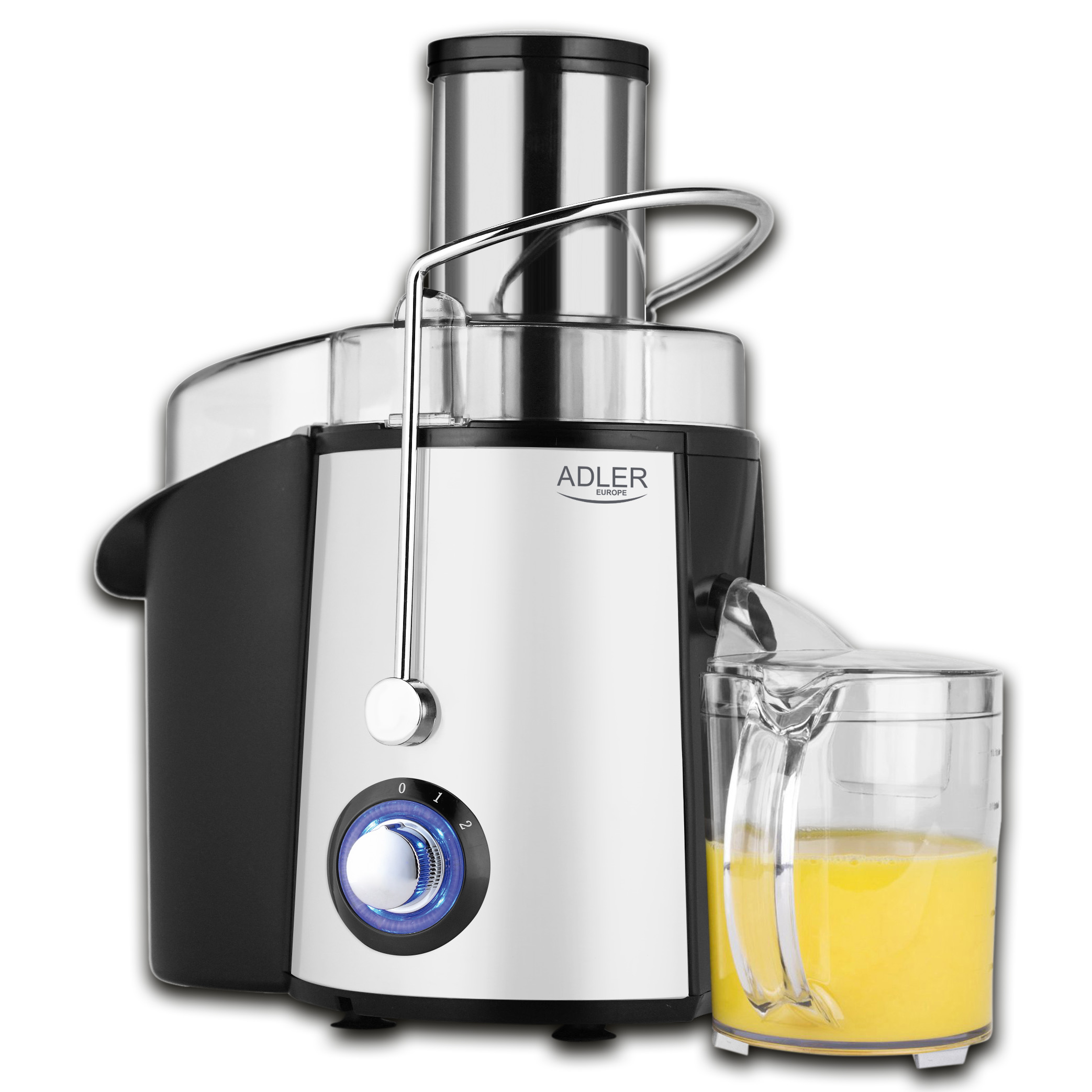 Adler - Juicer - AD 4128 - Type Juicer maker - Matt Black/White - 1000 W - Number of speeds 2