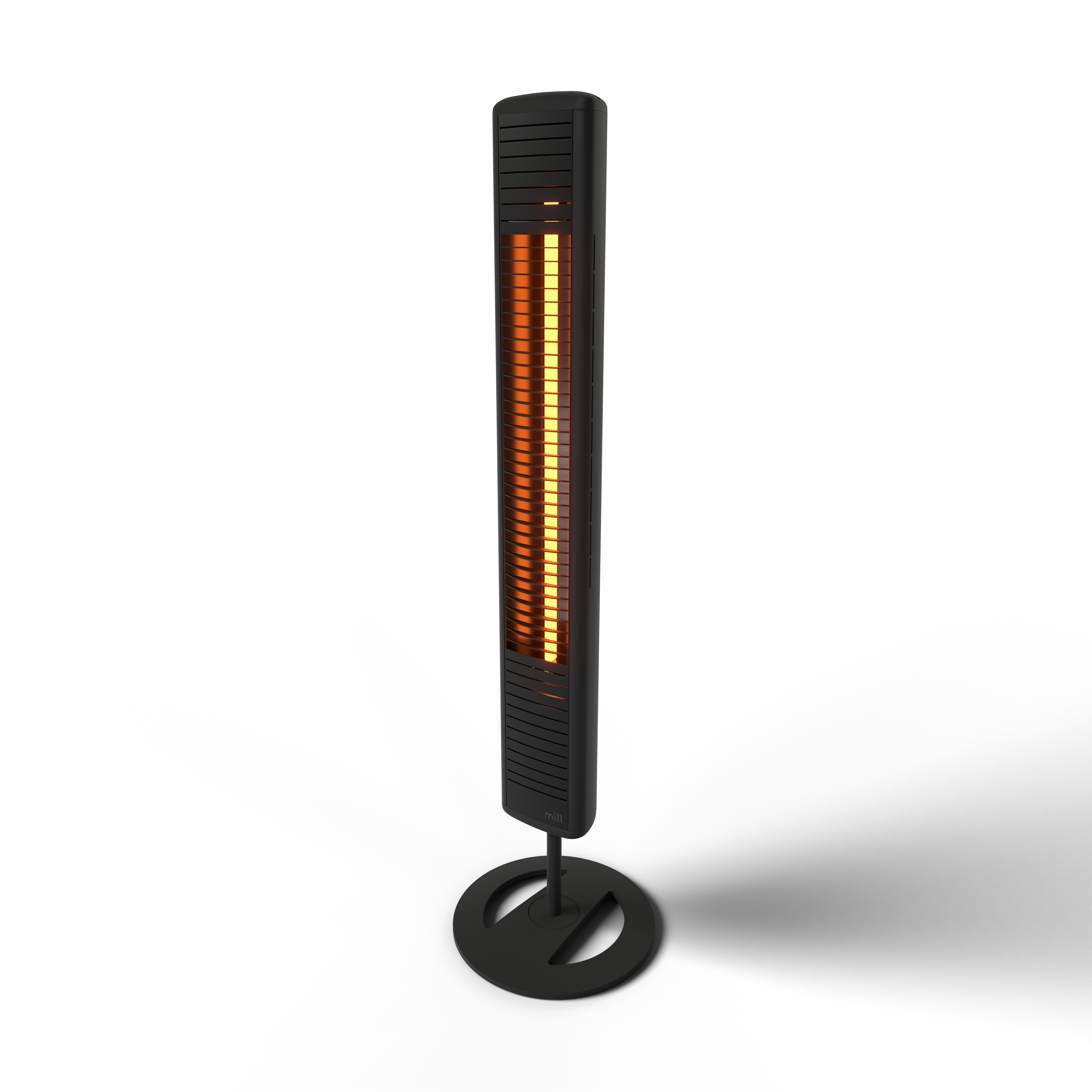 Mill - Outdoor Heater - OH2000ULGPFLOOR - Patio heater - 2000 W - Black - IP65