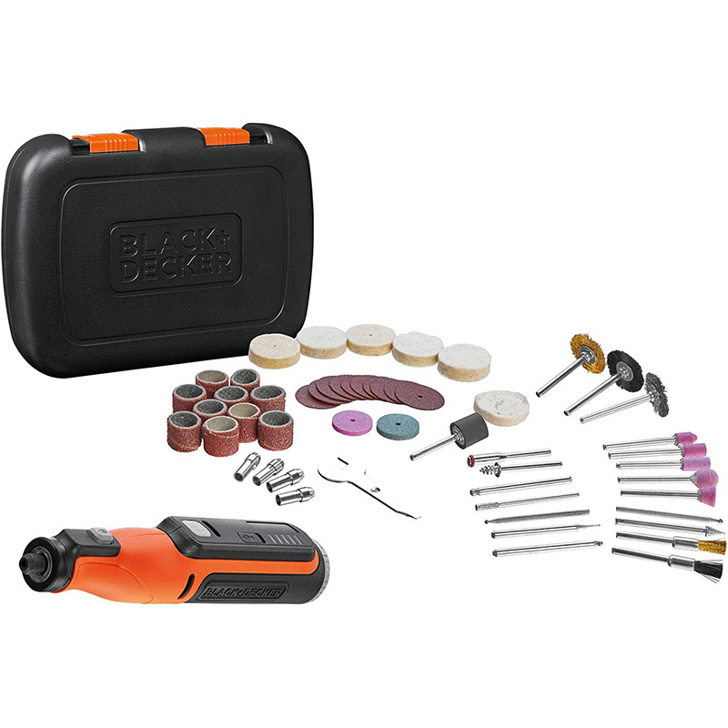 BLACK & DECKER - 8V Cordless Rotary Tool With Kit Box - BCRT8IK-XJ