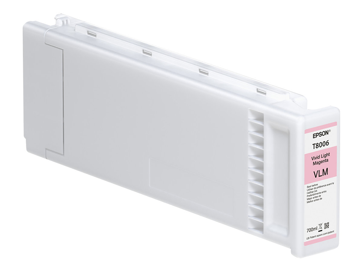 Epson Singlepack Vivid Light Magenta T80060N UltraChrome PRO 700ml - Epson C13T80060N - Epson T8006 - vivid light magenta - original - ink cartridge - Epson UltraChrome PRO - Vivid light magenta