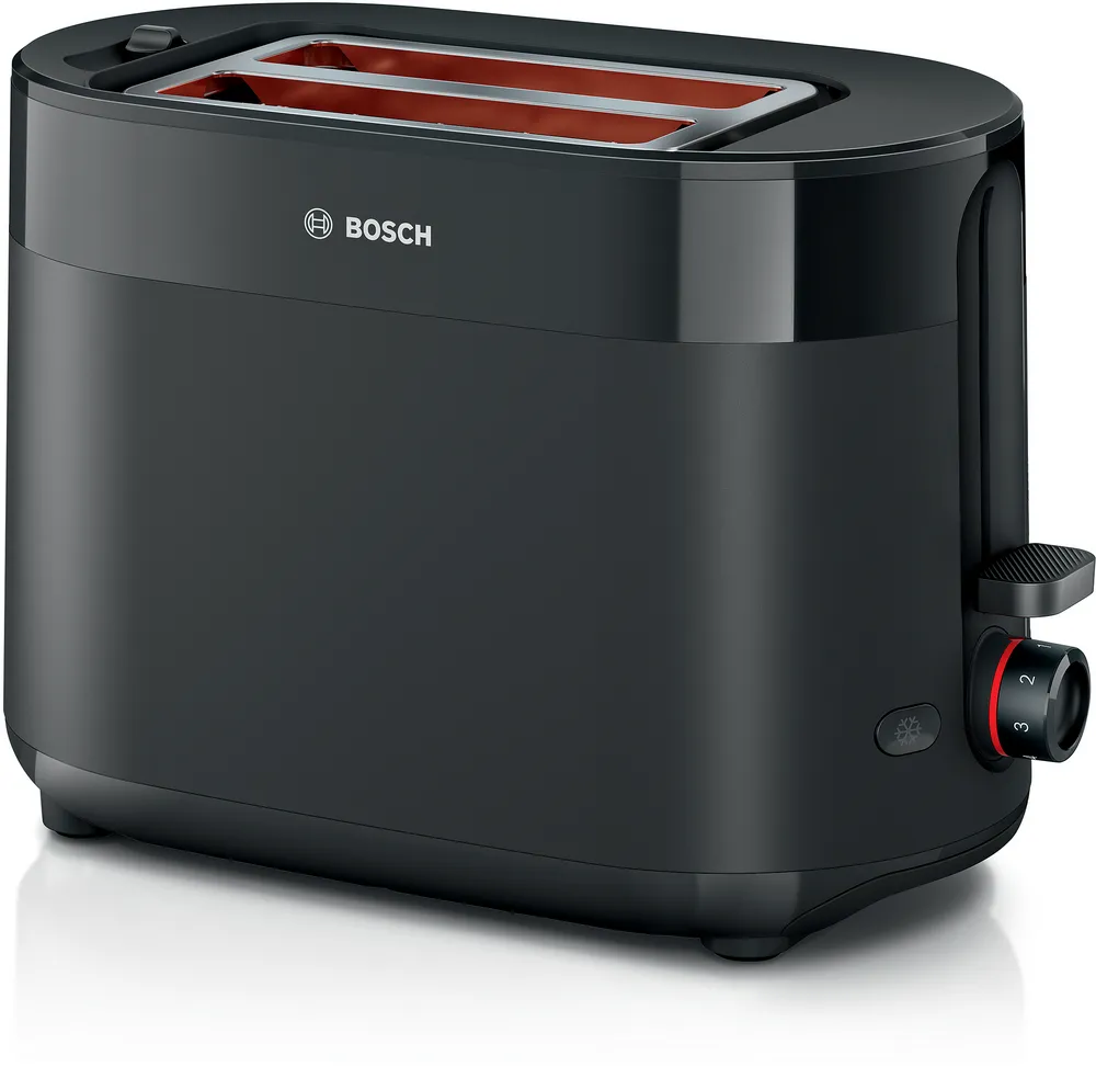 Bosch Compact Toaster - TAT2M123 MyMoment - Power 950 W - Number of slots 2 - Housing material Plastic - Black