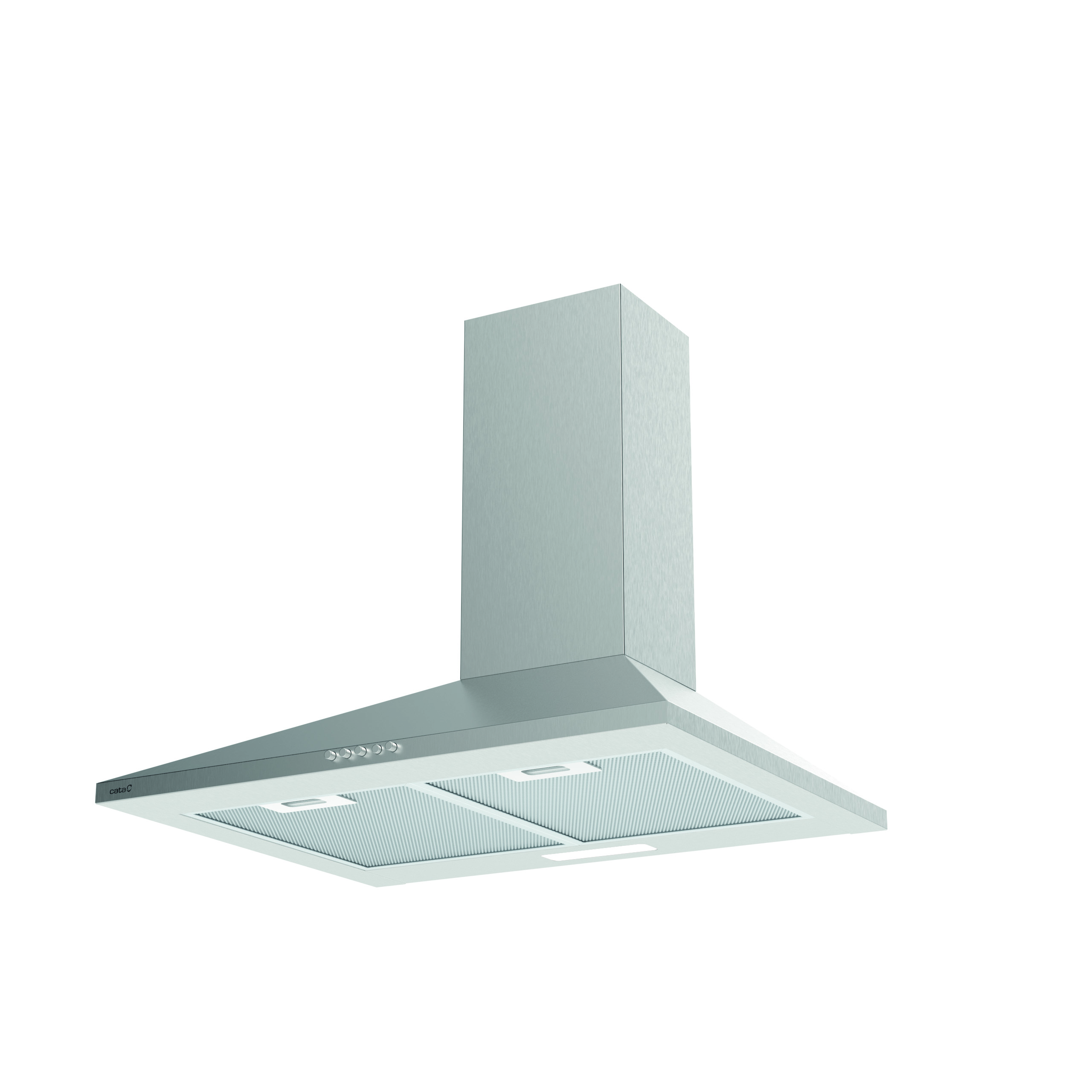 CATA Hood - VK 6000 X - Wall mounted - Energy efficiency class A - Width 60 cm - 395 m³/h - Mechanical control - LED - Inox