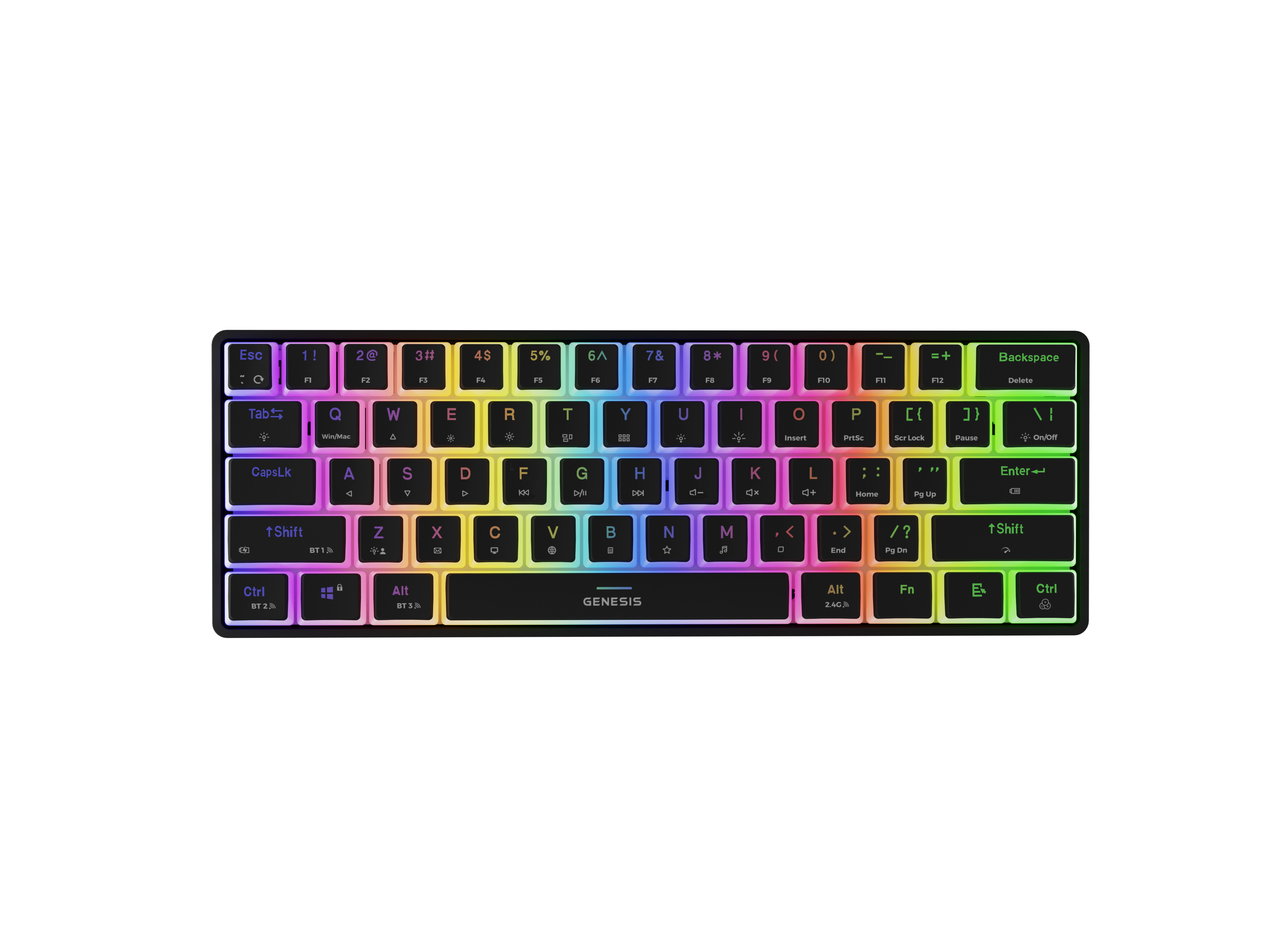 Genesis - THOR 660 G2 - Gaming Keyboard - Wireless/Wired - US - Linear - Black - RGB