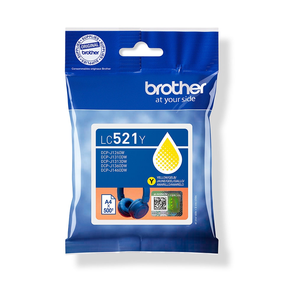 Brother LC521Y - Ink Cartridges - Yellow