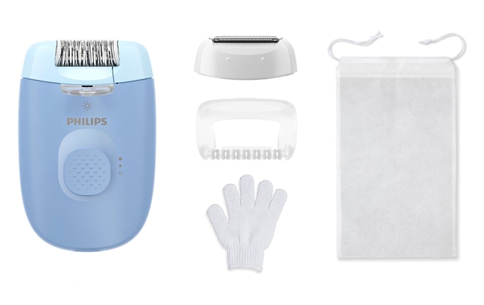 Philips Epilator - BRE247/00 Series 4000 - Number of power levels 2 - Blue