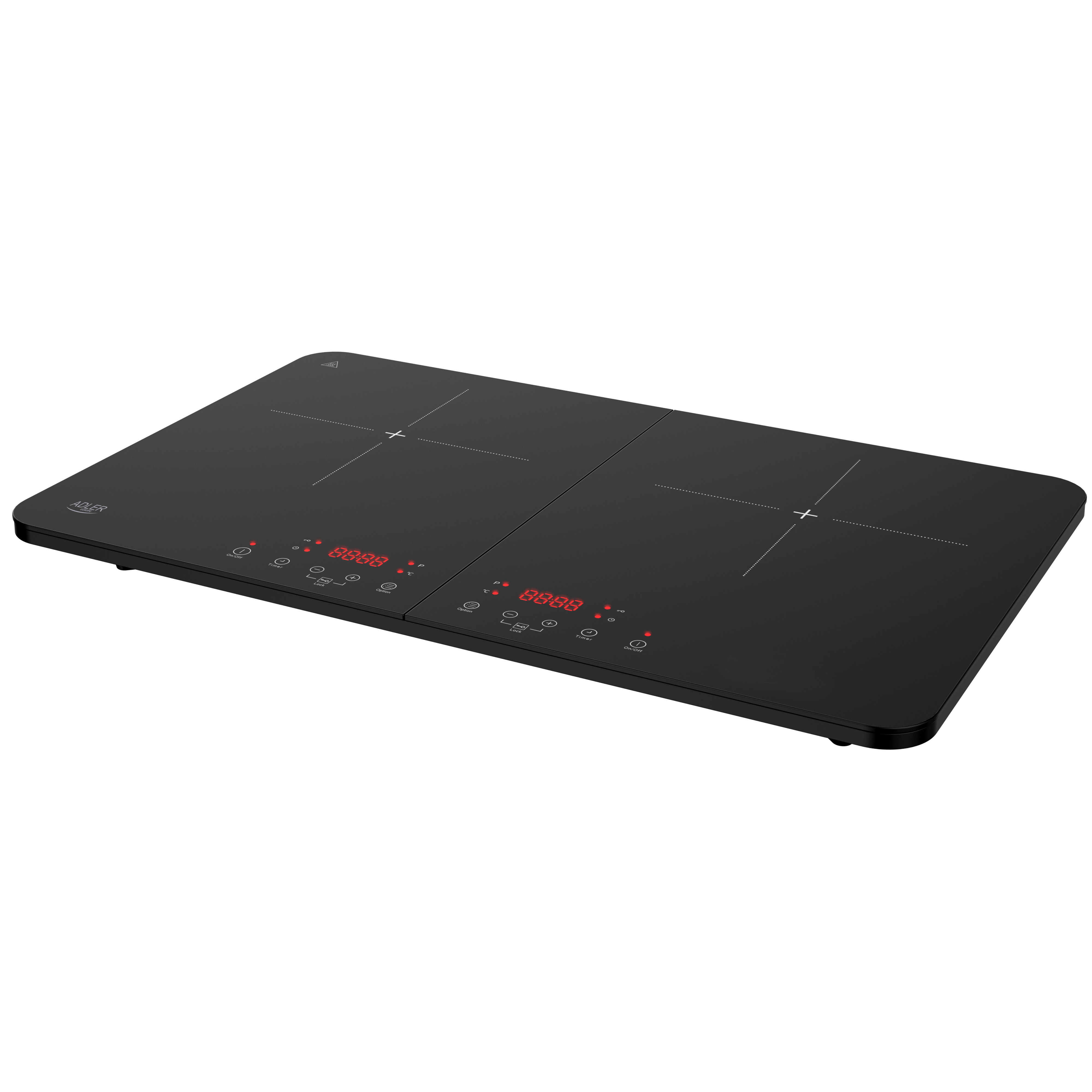 AD 6516 - Adler Cooker - Touch controls - Number of burners/cooking zones 2 - Induction - Black