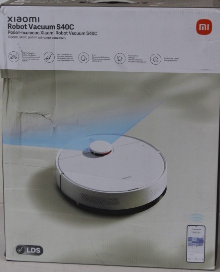 SALE OUT. Xiaomi Robot Vacuum S40C EU - Xiaomi Robot Vacuum S40C EU - Wet&Dry - 2600 mAh - Dust capacity 0.52 L - 5000 Pa - White - DAMAGED PACKAGING - 24 month(s)