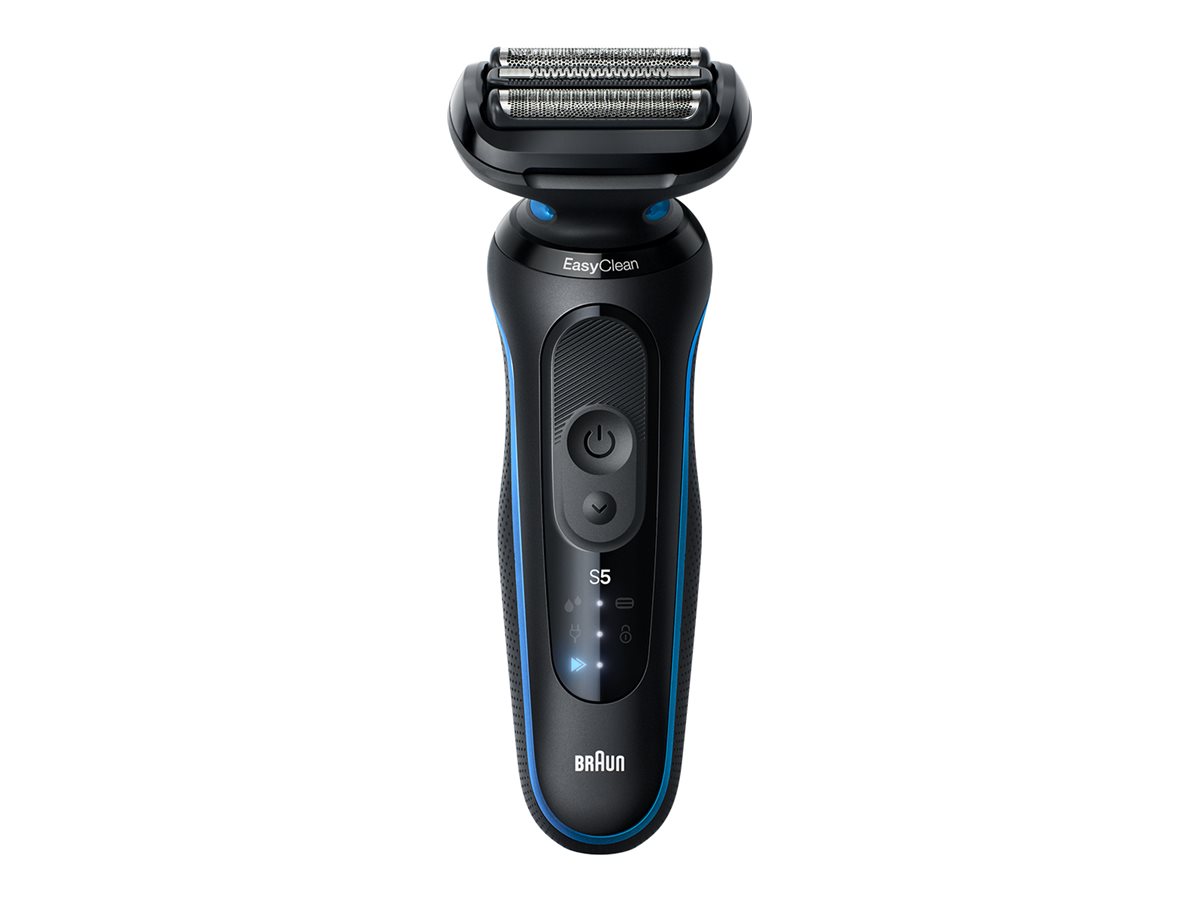 Braun Electric Shaver - Series 5 52-B1000s - Operating time (max) 50 min - Wet & Dry - Lithium Ion - Black/Blue