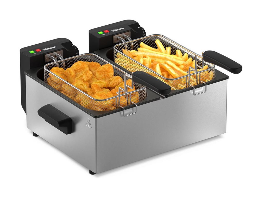 Tristar Double deep fryer - FR-9342 - Power 3600 W - Capacity 6 L - Silver