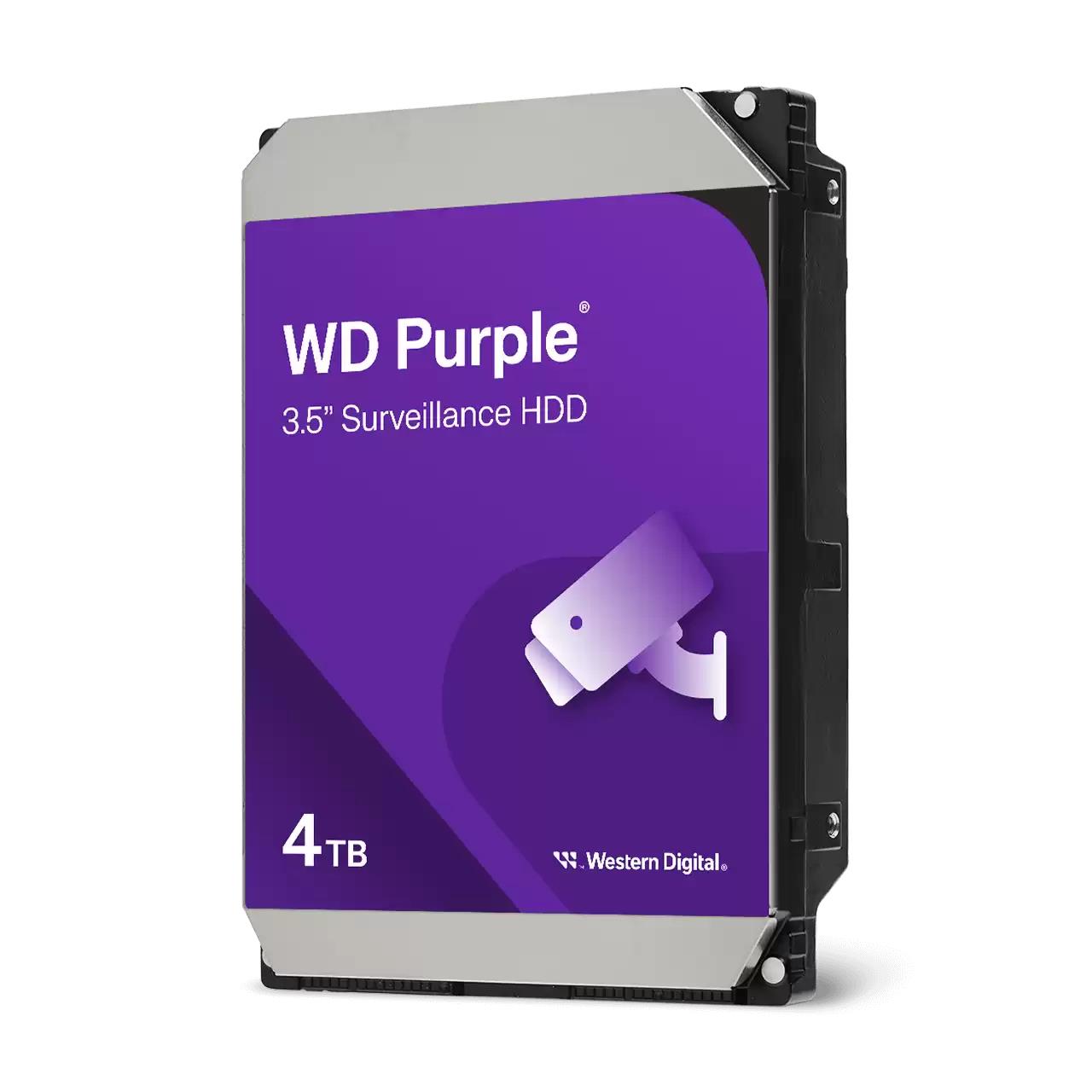 HDD|WESTERN DIGITAL|Purple|4TB|128 MB|5400 rpm|3,5"|WD44PURZ