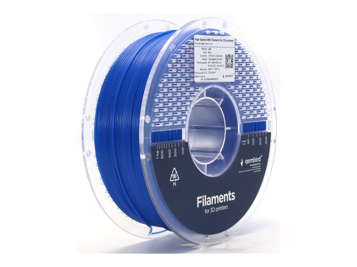 Flashforge High Speed ABS filament, 1.75 mm, 1 kg - 3DP-ABS1.75HY-01-B - ABS filament - Blue
