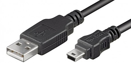 Logilink - USB MINI-B 5-pin 180 Cert 1.8m - USB-A to mini-USB USB A