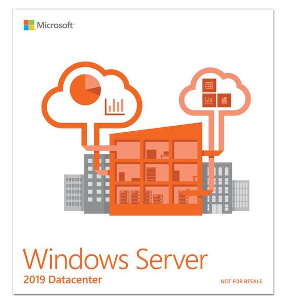 Microsoft - Windows Server 2019 Datacenter - 64-bit - P71-09023 - EN - 16 cores - DVD-ROM - Licence