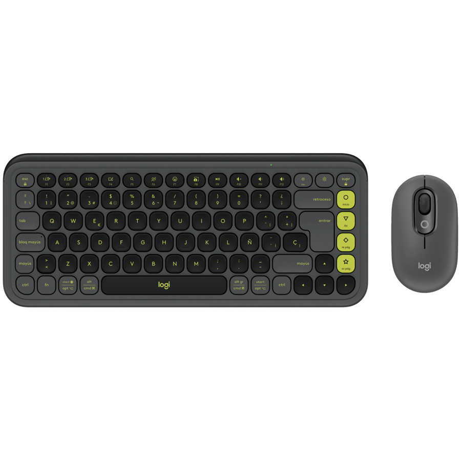 KEYBOARD +MOUSE COMBO POP ICON/GR/GREEN 920-013140 LOGITECH