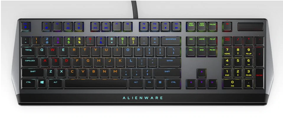 Dell - Alienware Gaming Keyboard - AW510K - Mechanical Gaming Keyboard - Wired - RGB LED light - EN