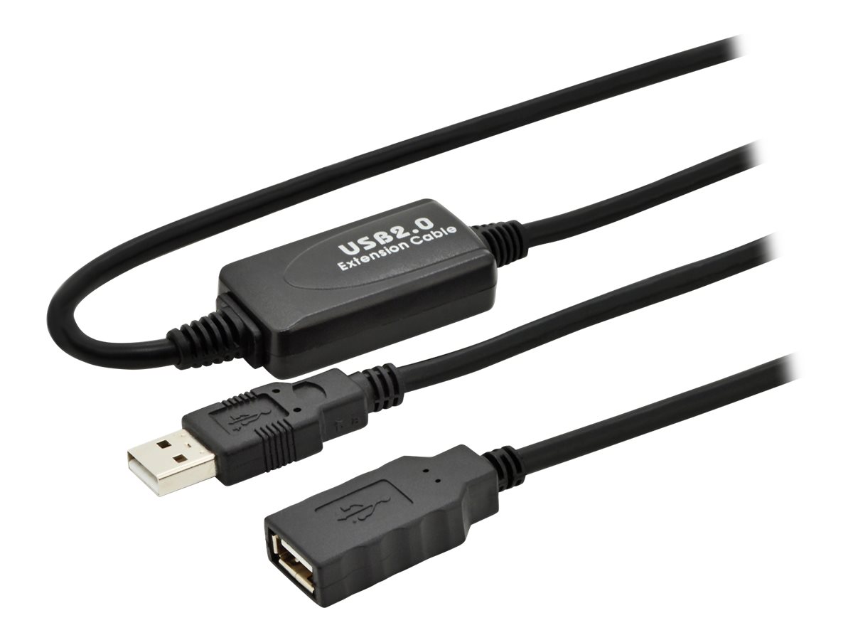 Digitus - Active USB 2.0 Repeater/Extension Cable - DA-73100-1 - USB 2.0 USB A (Female)