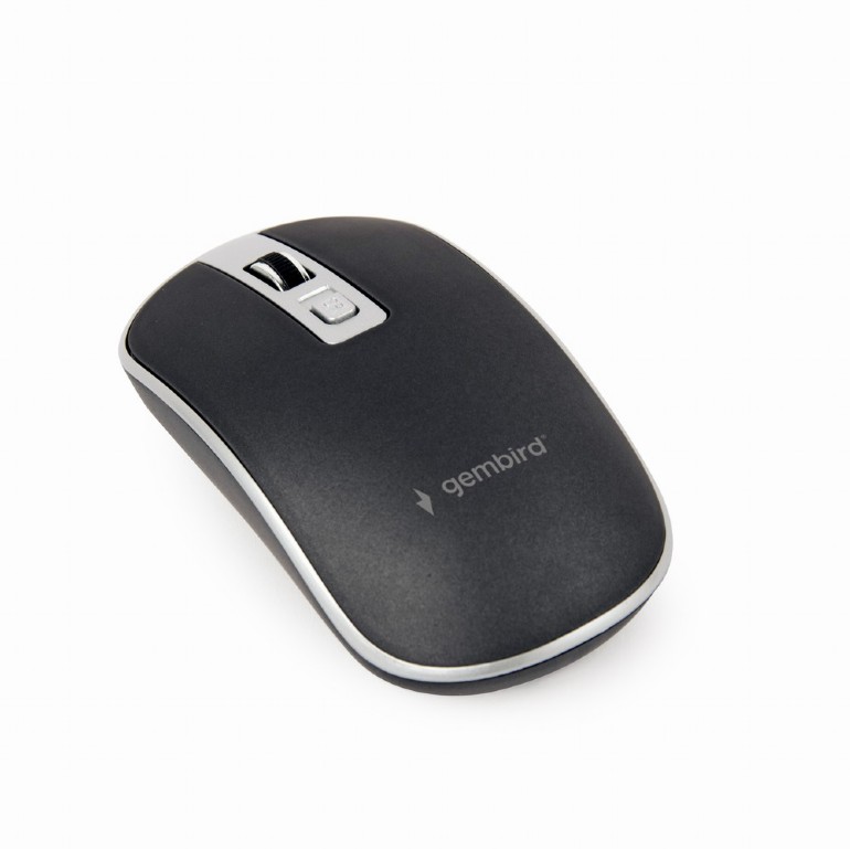 Gembird - Optical USB mouse - MUS-4B-06-BS - Optical mouse - Black/Silver