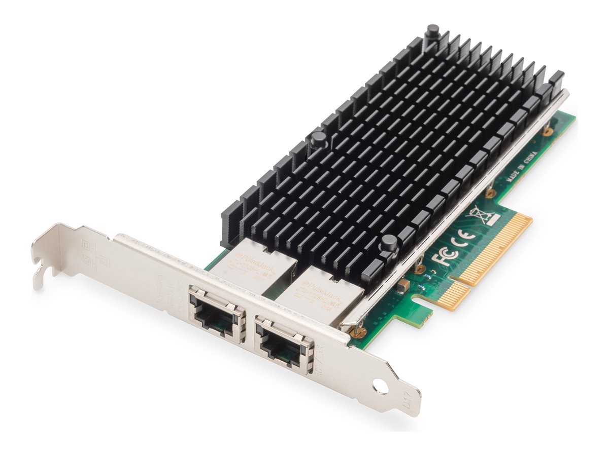 Digitus - 10Gbps Dual Port Ethernet Server adapter PCIe X8, Intel X540 BT2 - DN-10163