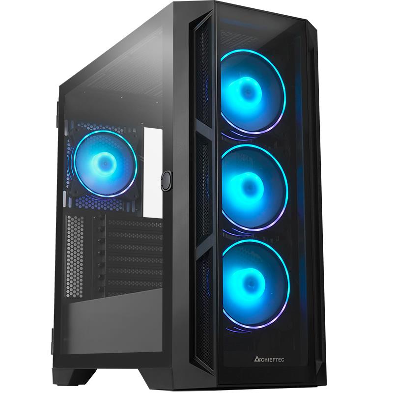 Case|CHIEFTEC|ATX/micro ATX/Mini-ITX/EATX/ITX|Black|Midi Tower|PC|Chieftec APEX GA-01B-TG-OP ATX ARGB|GA-01B-TG-OP