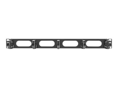 Lanberg 19" cable management panel 5 rings - type B 1U - AK-1205-B - Black