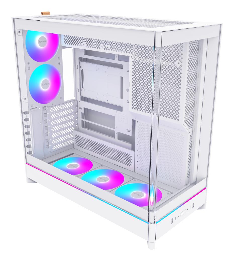 Case|MONTECH|HS02 PRO|MidiTower|Case product features Removeable HDD basket/Transparent panel|Not included|ATX|MicroATX|MiniITX|Colour White|HS02PRO(W)
