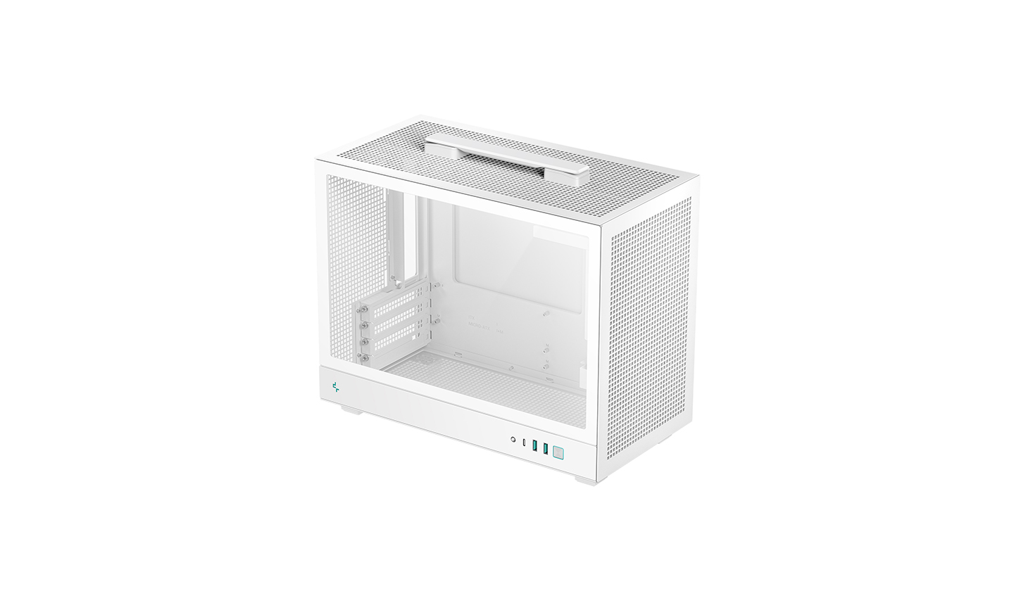 Deepcool Case - CH160 PLUS WH - Micro ATX - White