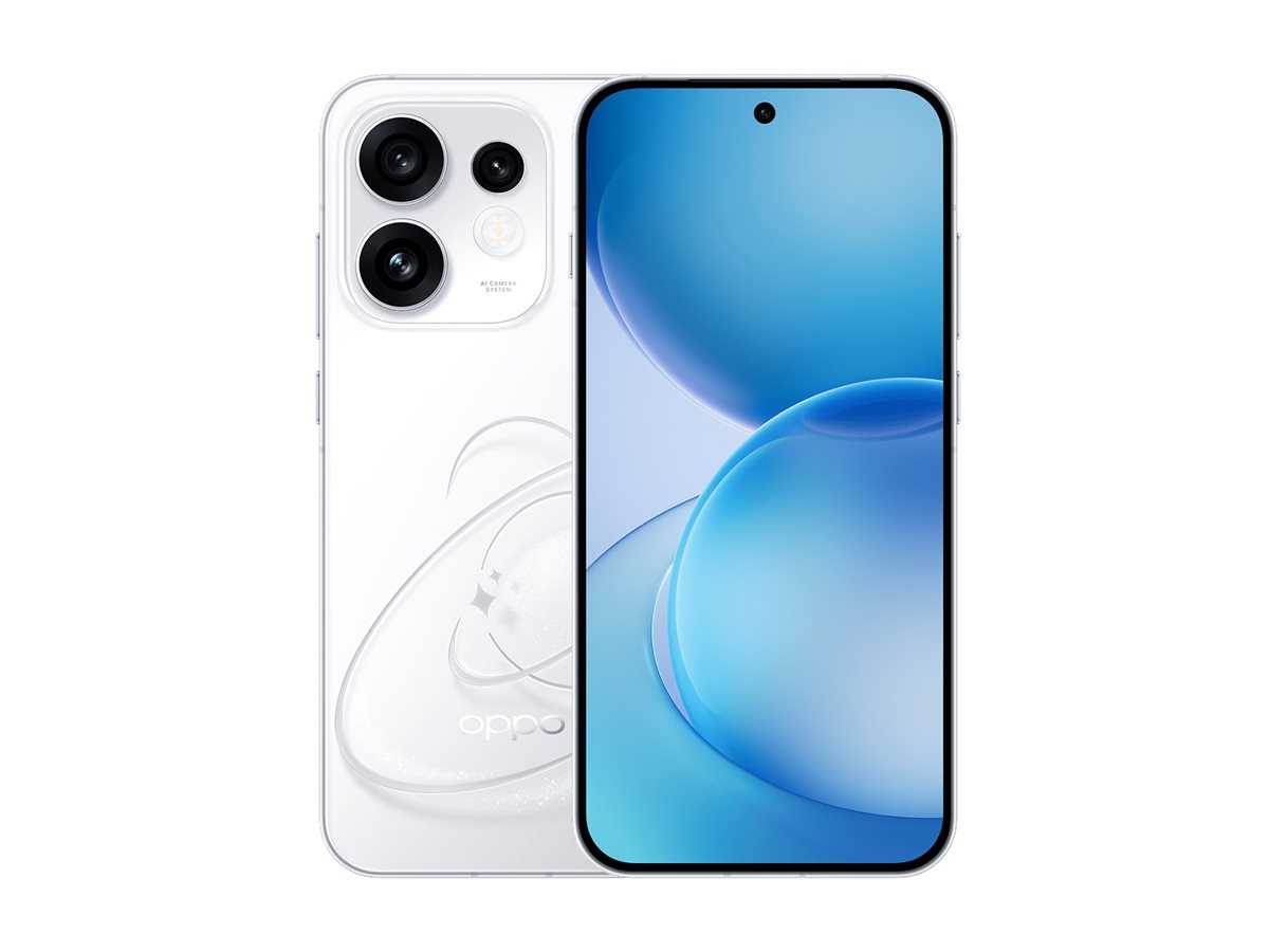 OPPO Reno16 5G (CPH2865) - Pop White - 6.32 " - AMOLED - 2640 x 1216 pixels - Qualcomm - Snapdragon 7 Gen 4 - Internal RAM 8 GB - 512 GB - Dual SIM - 5G - Main camera resolution 50+50+50 MP - Secondary camera resolution 50 MP - Android - 16