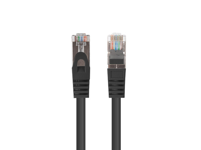 Lanberg Patchcord CAT.6 FTP 1.5M fluke passed 10-pack, Black - PCF6-20CC-0150-BK