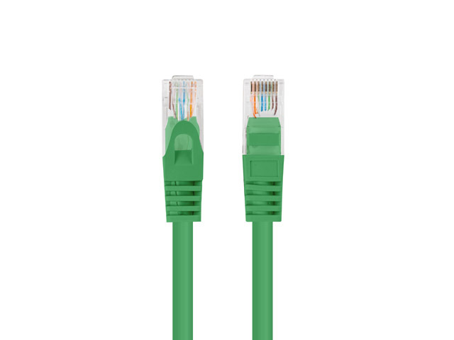 Lanberg Patchcord CAT.6 UTP 3M fluke passed 10-pack, Green - PCU6-20CC-0300-G