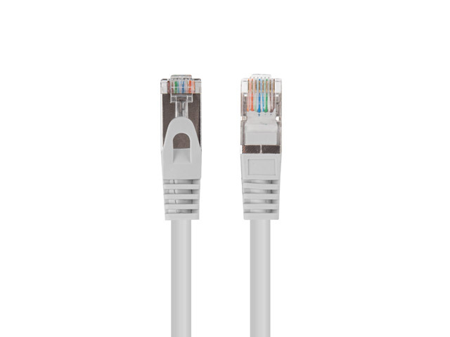 Lanberg Patchcord CAT.6 FTP 2M fluke passed 10-pack, Grey - PCF6-20CC-0200-S