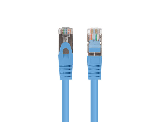 Lanberg Patchcord CAT.6 FTP 3M fluke passed 10-pack, Blue - PCF6-20CC-0300-B